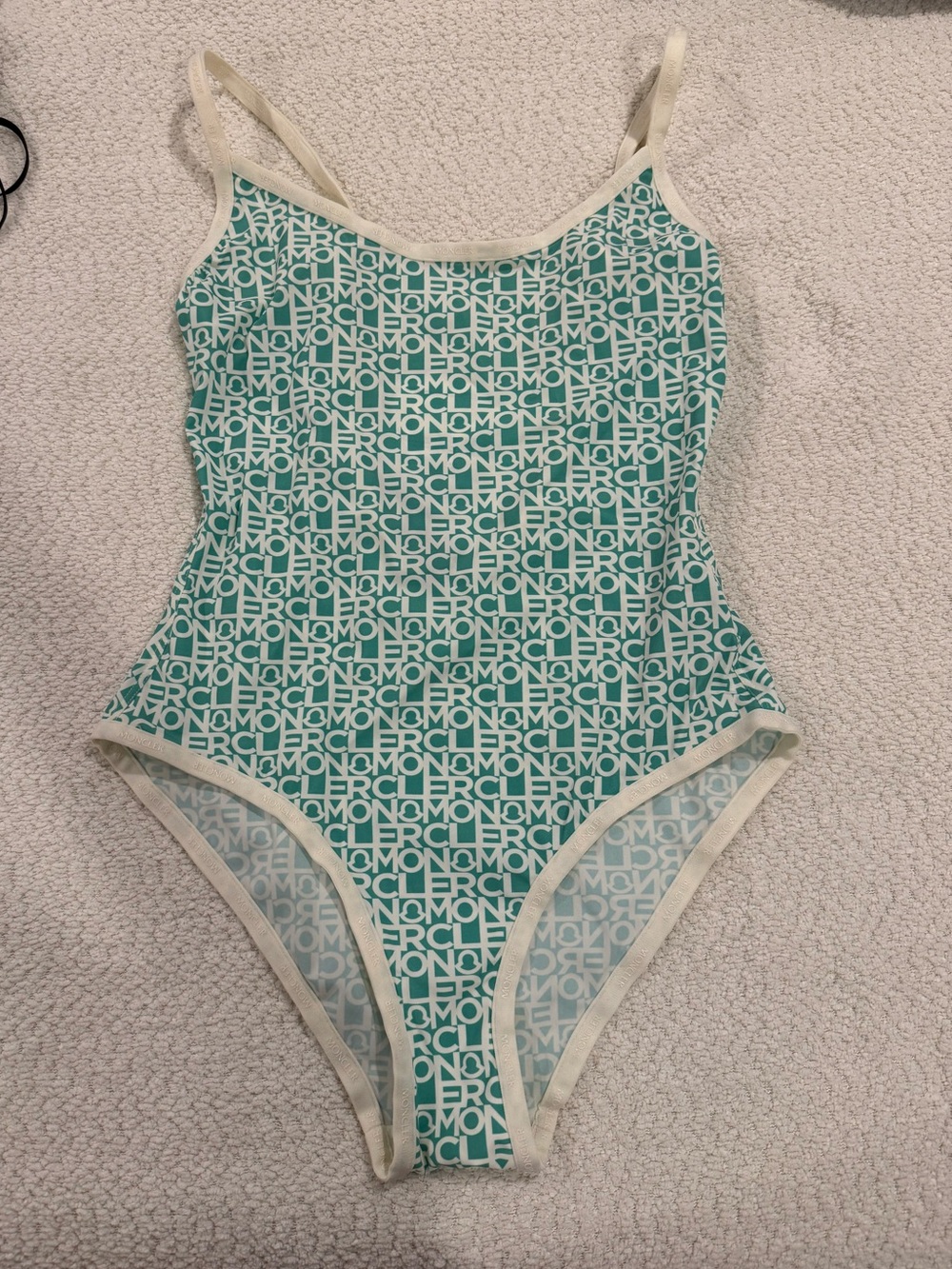 MONCLER all-over logo-print swimsuit